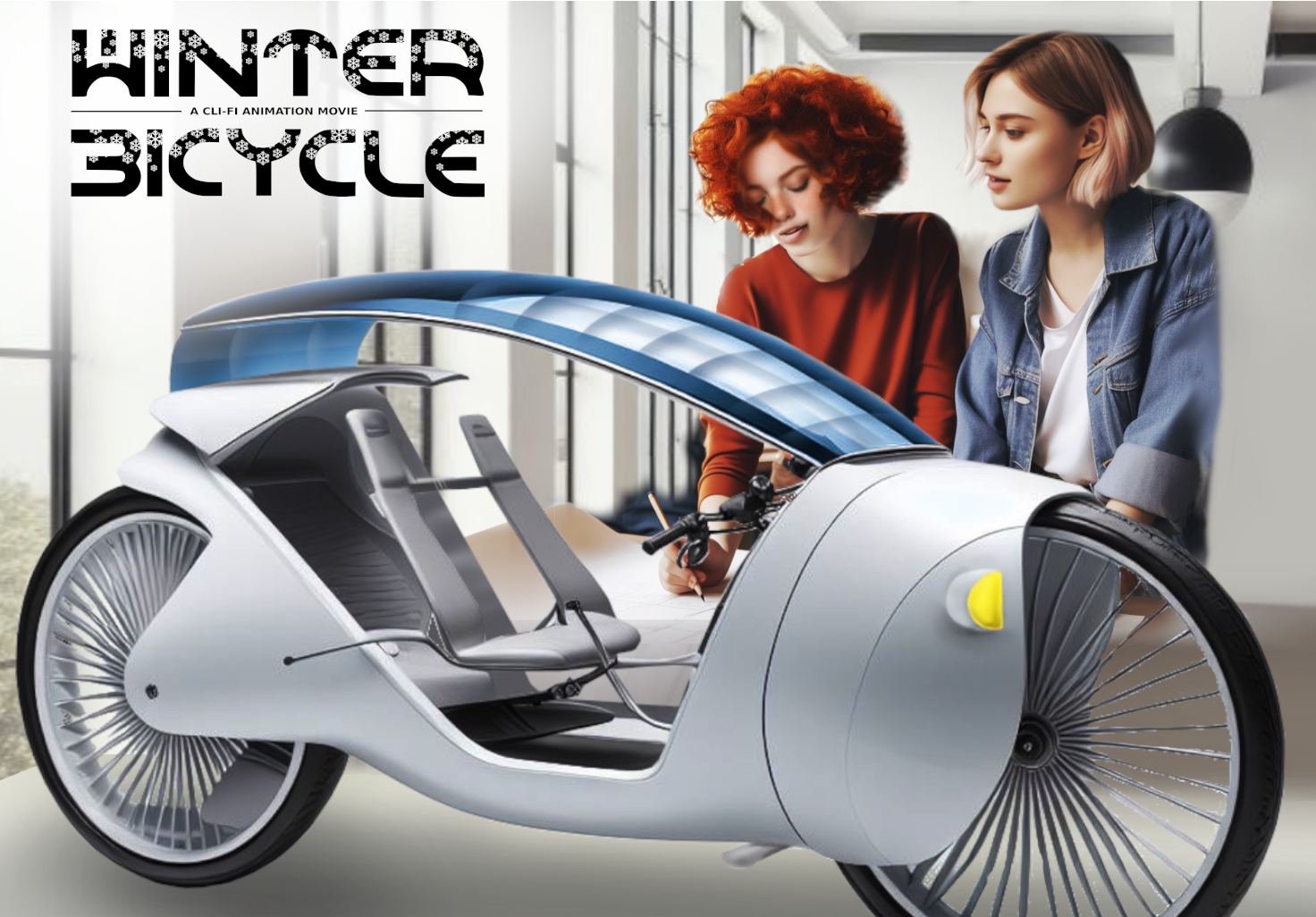 Las dos con su maqueta